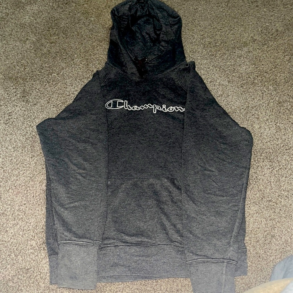 Medium sized champion hoodie